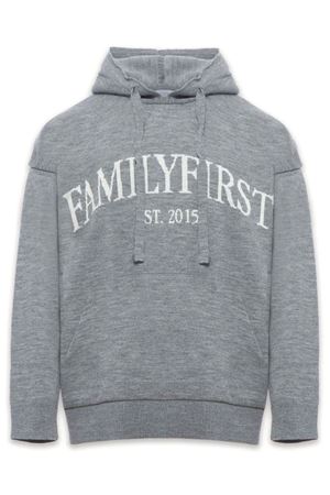 Felpa in misto lana grigio chiaro FAMILY FIRST | SWF2416GREY